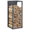 vidaXL Portant de bois chauffage anthracite 25x25x60 cm