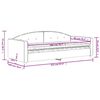 vidaXL Lit de jour avec matelas rose 90x200 cm velours