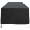 vidaXL Housse de Transat Uni Noir 74 x 210 x 40 cm tissu