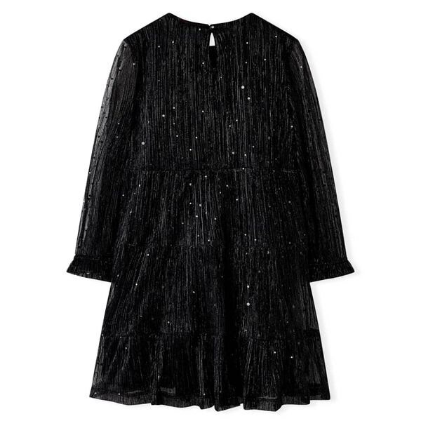 Robe &agrave; manches longues pour enfants noir 140