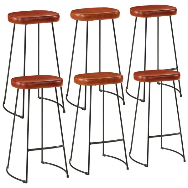 vidaXL Ensemble de bar 7 pcs bois de manguier brut massif et m&eacute;tal