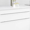 vidaXL Poign&eacute;e de cabinet 12 pcs Argent&eacute; 900 mm Acier inoxydable