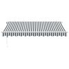vidaXL Auvent r&eacute;tractable automatique anthracite et blanc 350x250 cm