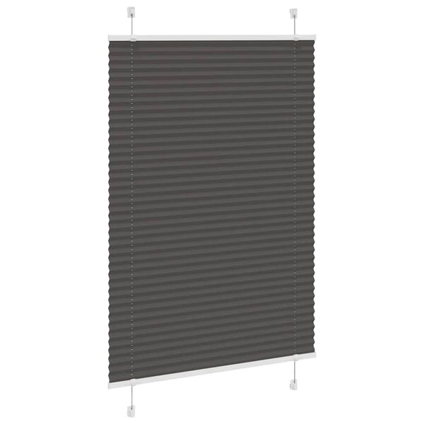 vidaXL Store plissé noir 95x150 cm largeur du tissu 94,4 cm polyester