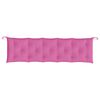 vidaXL Coussins de banc de jardin lot de 2 rose tissu Oxford