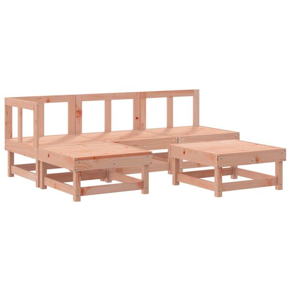vidaXL Salon de jardin 5 pcs bois massif douglas