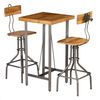 vidaXL Ensemble de bar 3 pcs Teck recycl&eacute; massif