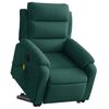 vidaXL Fauteuil de massage inclinable Vert foncé Velours