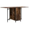 vidaXL Table &agrave; d&icirc;ner 144 x 60 x 75 cm Bois d'ing&eacute;nierie Ch&ecirc;ne fum&eacute;