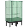 vidaXL Jardini&egrave;re sur&eacute;lev&eacute;e avec housse aspect rotin 80x40x140 cm