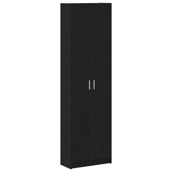 vidaXL Armoire Ch&ecirc;ne noir 55 x 25 x 189 cm Bois d'ing&eacute;nierie