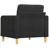 vidaXL Fauteuil Noir 60 cm Tissu