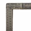 vidaXL Ensemble de bistro de jardin 5 pcs coussins gris poly rotin