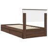 vidaXL Lit de Rangement Ch&ecirc;ne brun 90 x 200 cm Bois d'ing&eacute;nierie