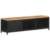 vidaXL Meuble TV 130x30x37 cm Bois de manguier massif brut