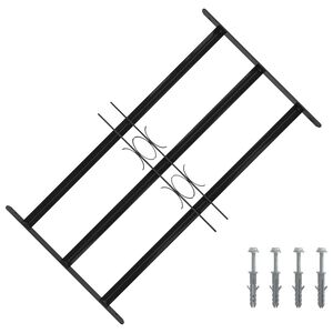 vidaXL Grille de S&eacute;curit&eacute; de Fen&ecirc;tre 75,5 x 45 cm Acier galvanis&eacute;