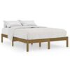 vidaXL Cadre de lit sans matelas marron miel bois massif