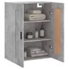vidaXL Armoire murale gris béton 69,5x34x90 cm bois d'ingénierie