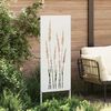 vidaXL Écran de confidentialité de jardin Floral Blanc 50 x 140 cm