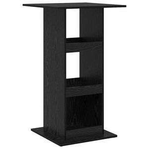 vidaXL Table de bar 60 x 60 x 100 cm Bois d'ing&eacute;nierie Ch&ecirc;ne noir