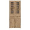 vidaXL Haut Armoire 2 pcs Ch&ecirc;ne artisanal Bois d'ing&eacute;nierie