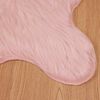 vidaXL Tapis en fausse TAFALLA Rose 60 x 90 cm Polyester