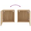 vidaXL Meubles TV muraux 2 pcs chêne sonoma 40,5x30x40 cm