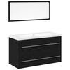 vidaXL Meuble de Lavabo de Salle de Bain avec tiroir 3 pcs Ch&ecirc;ne noir