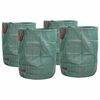 vidaXL Sacs &agrave; D&eacute;chets de Jardin 4 pcs Vert 66 x 66 x 83,5 cm