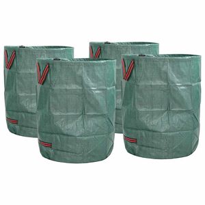 vidaXL Sacs &agrave; D&eacute;chets de Jardin 4 pcs Vert 66 x 66 x 83,5 cm