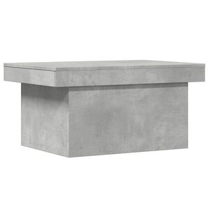vidaXL Table basse gris béton 100x55x40 cm bois d'ingénierie