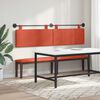 vidaXL T&ecirc;te de lit suspendue Uni Rouge orange 210 x 55 x 5 cm