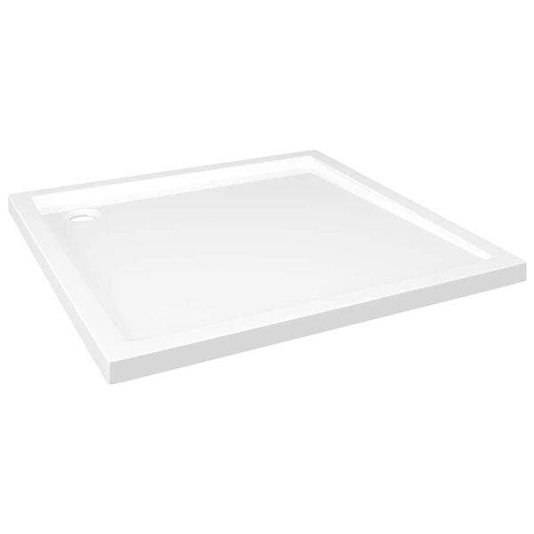 vidaXL Receveur de douche carré ABS Blanc 80x80 cm