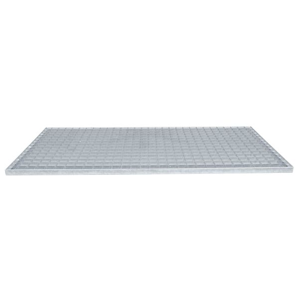 vidaXL Grille Argent 100 x 50 x 2 cm Acier galvanis&eacute; &agrave; chaud