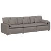 vidaXL Canap&eacute; modulable avec coussins taupe