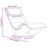 vidaXL Chaise longue &agrave; bascule avec coussin en bois massif d'acacia