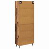 vidaXL Haut Armoire 2 pcs Bois Ancien Bois d'ing&eacute;nierie