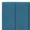 vidaXL Cadre de lit sans matelas Hanko bleu 100x200 cm velours