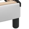 vidaXL Cadre de lit Viana avec LED sans matelas blanc et noir 160x200 cm
