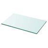 vidaXL Panneau d&rsquo;&eacute;tag&egrave;re Verre transparent 30 x 15 cm