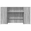 vidaXL Bureau de r&eacute;ception sonoma gris 180x50x103,5 cm bois ing&eacute;nierie