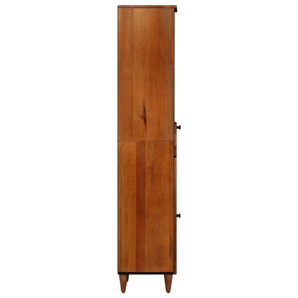 vidaXL Armoire de salle de bain avec tiroir Noyer 38 x 33 x 160 cm