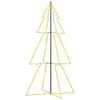 vidaXL Arbre de No&euml;l c&ocirc;ne 300 LED d'int&eacute;rieur/d'ext&eacute;rieur 120x220 cm