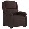 vidaXL Fauteuil inclinable &eacute;lectrique marron fonc&eacute; tissu