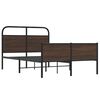 vidaXL Cadre de lit sans matelas 135x190 cm ch&ecirc;ne marron