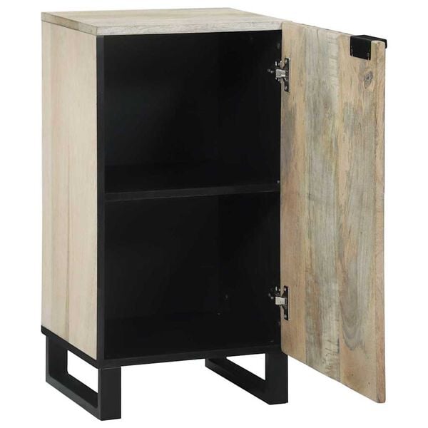 vidaXL Buffet Blanc 40 x 33 x 75 cm bois de manguier massif