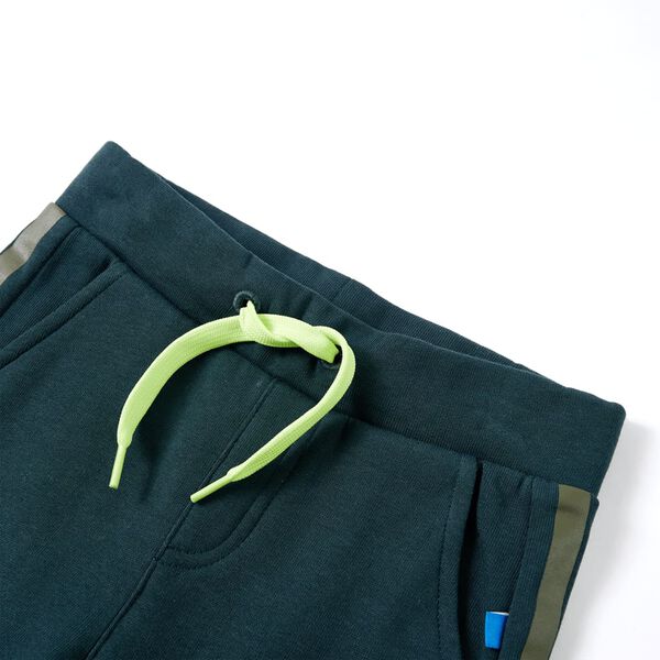 Pantalon de survêtement enfants avec cordon de serrage vert mousse 128