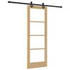 vidaXL Porte coulissante ORKDAL Naturel et Noir 73,5 x 198,5 cm