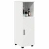 vidaXL Cabinet de salle de bain Blanc brillant 30 x 35 x 95 cm