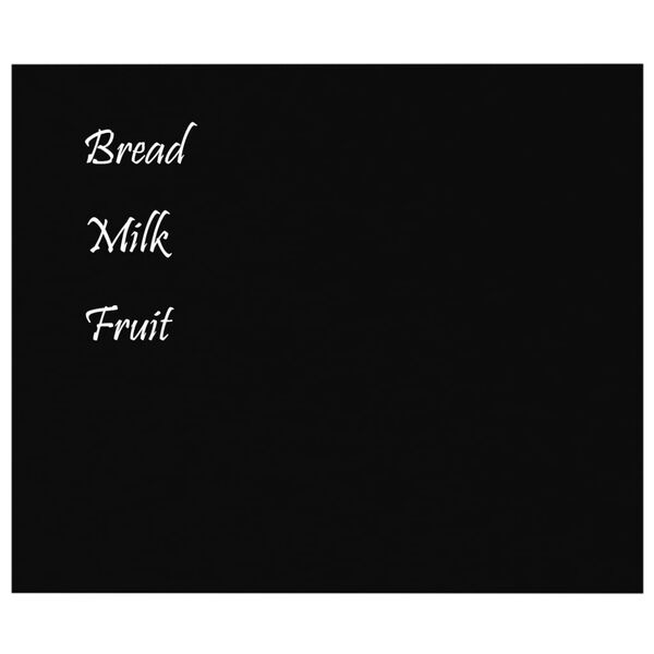 vidaXL Tableau noir magn&eacute;tique mural Noir 60x50 cm Verre tremp&eacute;